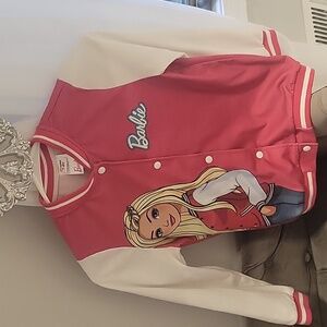 Barbie light-weight Bomber jacket, size 7/8 Y